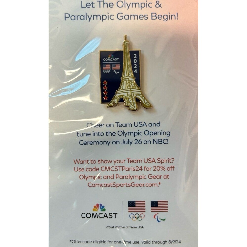 Paris 2024 summer Olympics pin Eiffel Tower